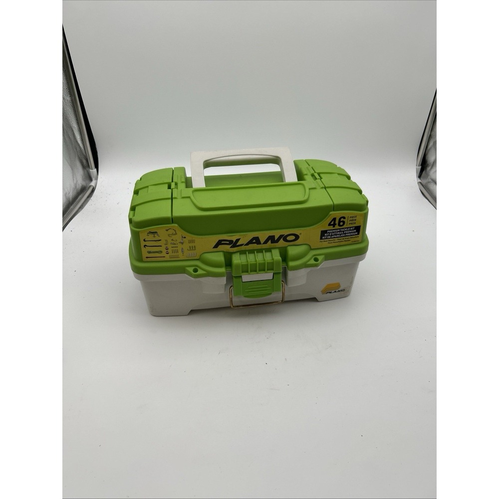 Plano Let's Fish 1-Tray Tackle Box + 46pc Premium Tackle Kit